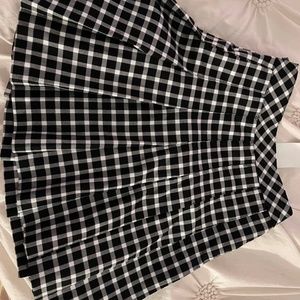 H&M Plaid Mini Skirt